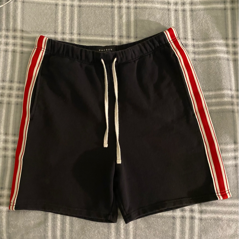 PacSun Black and Red Shorts Size Medium